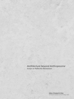 cover image of Architecture beyond Anthropocene
